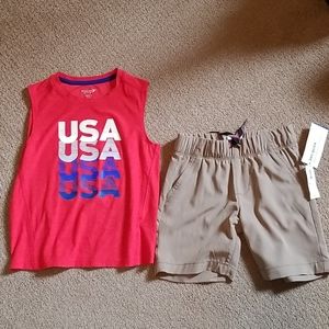 OLD NAVY NWT BOYS  SIZE  XS SHORTS AND SHIRT
